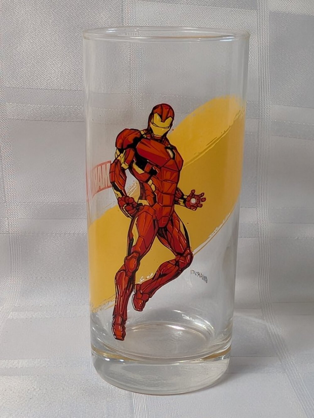 IRON MAN MARVEL COMICS DRINKING GLASS AVENGERS SUPERHERO COMIC BOOK CUP HERO